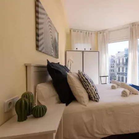 公寓 Ramblas Unique & Spacious Flat 4br Terrace 20m Ramblas 巴塞罗那